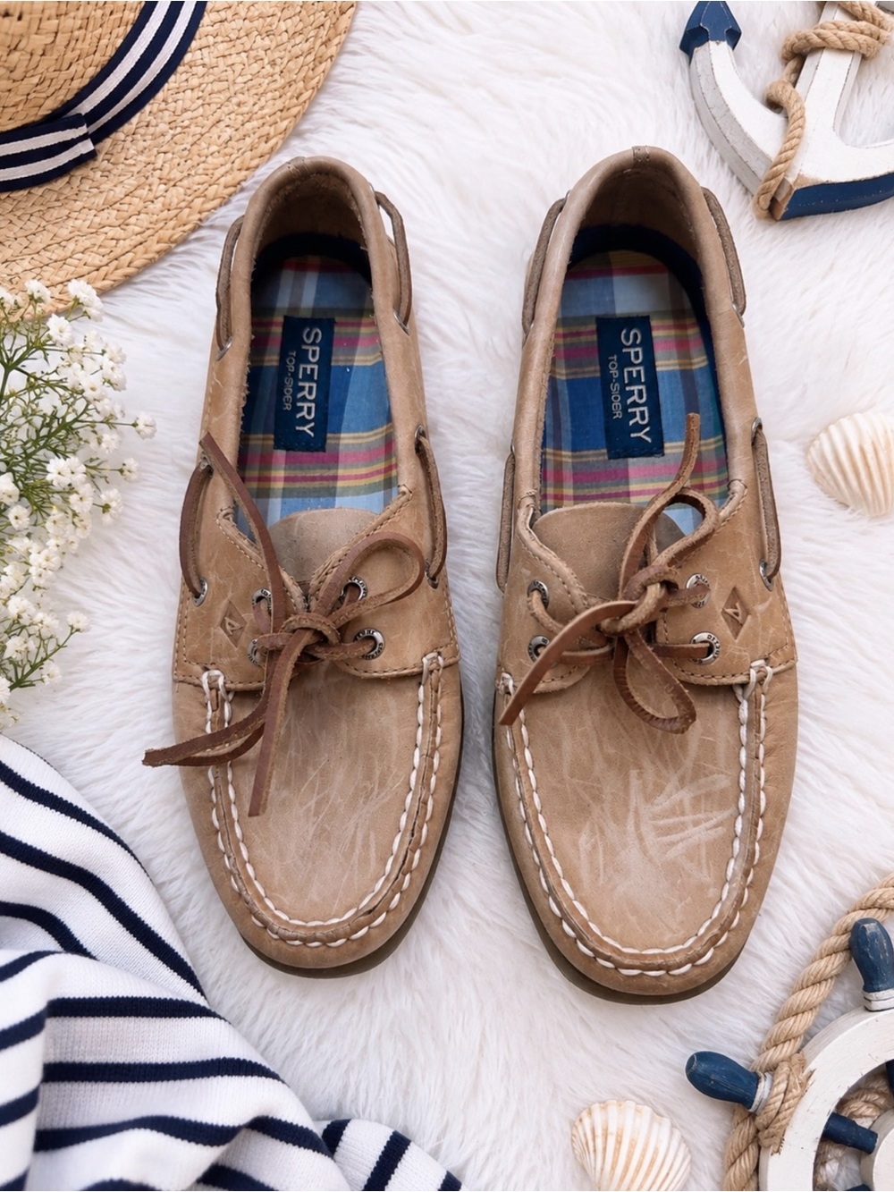 Preppy Nautical Original Leather Boat Shoes
